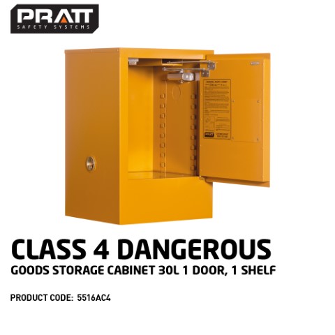 PRATT CABINET DG DANGEROUS GOODS 1 SHELF 30L 770 X 515 X 465MM